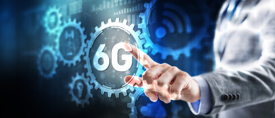 6G future new technology network wireless telecommunication concept 2024