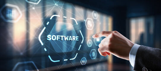 Software development. Internet network technology concept