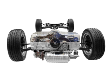 truck transmission and gearbox transparent