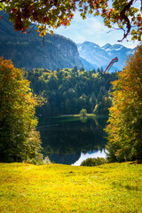 Goldener Oktober in den Allg&auml;uer Alpen bei Oberstdorf.