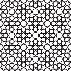 Islamic Geometric Outline Pattern