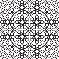 Islamic Geometric Outline Pattern