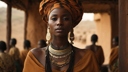 face, golden, peace, culture, Africa, black woman, jewelry, cultural, customs, traditions, women,...
