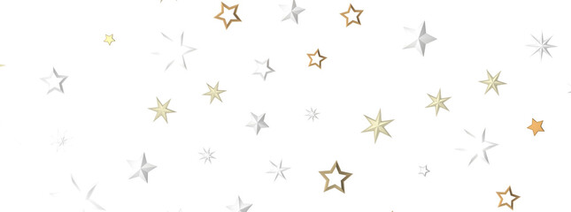 Starlit Christmas Plummet: Spectacular 3D Illustration Showcasing Descending Holiday Star Clusters