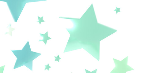 sparkles blue stars on white background with text place- Image