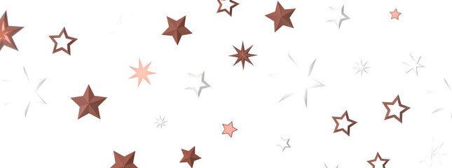 Stellar Symphony: Embark on a Visual Journey with 3D Gold Stars Rain