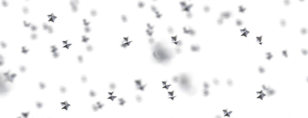 Celestial Cascades: 3D Illustration Conjures a Rainfall of Gold Stars