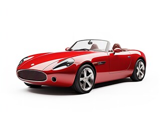 Sleek Roadster Car Cruising Coastal Roadway - AI Generated