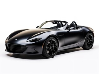 Sleek Roadster Car Cruising Coastal Roadway - AI Generated