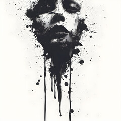 Mystical Expressions: Revealing the Magic of Black Inkblot Art Created by AI