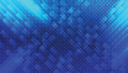 Blue abstract geometric lines futuristic digital high-technology background. Trendy minimal geometry banner. Vector illustration