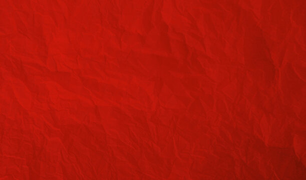 Torn crumpled red paper background