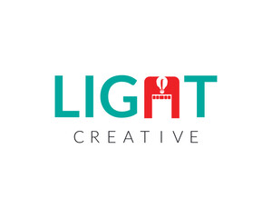 light  vector logo template art eco energy power electricity idea concept