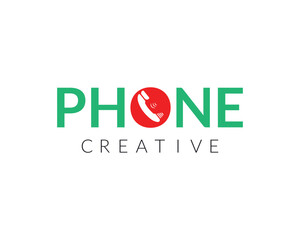Creative intial Smart Phone Logo.