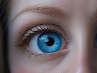 Fototapeta premium close up picture of blue eye