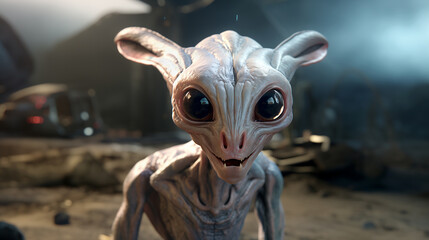 alien creature from another planet or galaxy wallpaper