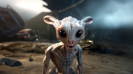 alien creature from another planet or galaxy wallpaper