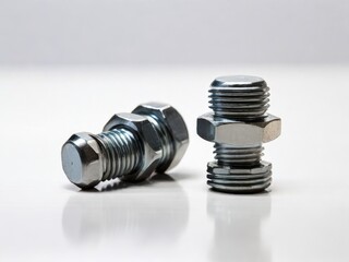 bolt and nut on isolated  image 