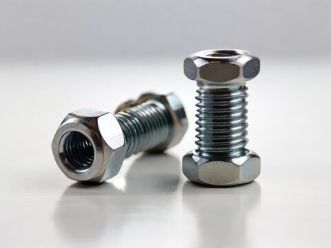 bolt and nut on isolated  image 