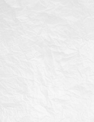 Torn crumpled white paper background
