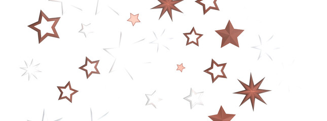 Radiant Showers: Immerse Yourself in a Spellbinding 3D Gold Stars Downpour