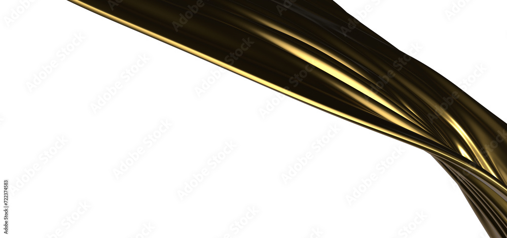 Poster gold cloth texture. 3d rendering.