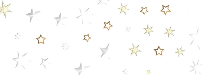 Stellar Christmas Symphony: Exquisite 3D Illustration of Falling Stars in Harmonious Motion for the Holidays