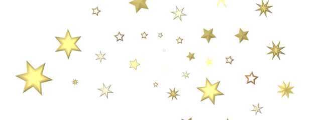 Stellar Christmas Symphony: Exquisite 3D Illustration of Falling Stars in Harmonious Motion for the Holidays