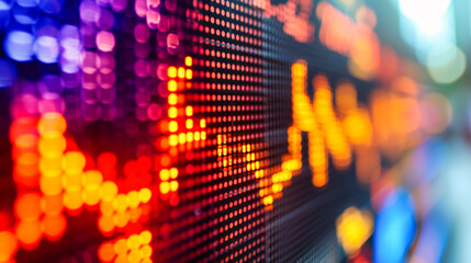 Obraz premium Investment and Stock Market Data, Finance and Exchange Growth, Business and Money Graph, Financial Economy and Trading, Price Rate and Wealth Management, City Technology Background