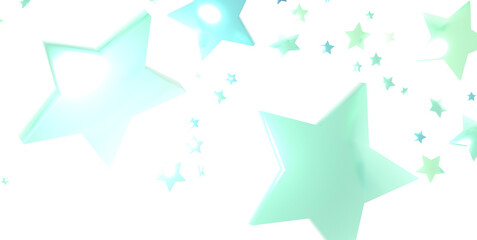 Obraz premium Holiday backdrop made of blue stars and sparkles on white wooden background. New Year concept.