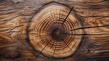 Close-up of a cut tree stump