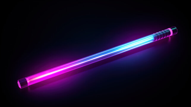 Glowing neon light stick