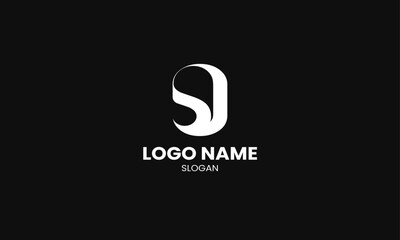 Modern logo design with S and O combination, minimalist, simple, SO, template, editable