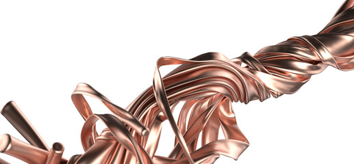 gold cloth texture. 3D rendering.