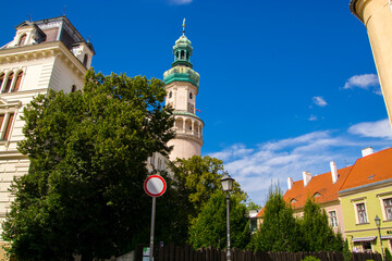 Obraz premium Medieval fire tower in Sopron