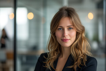 portrait of a handsome young business woman