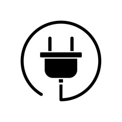 Electric plug icon