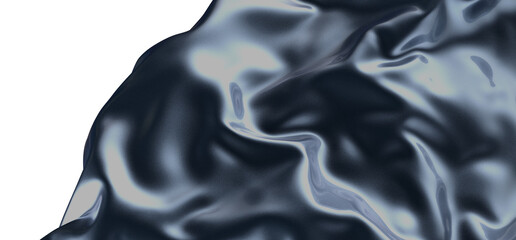 Seamless Serenity: Abstract 3D Blue Wave Illustration for Tranquil Visual Experiences
