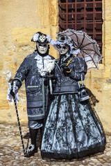Disguised Couple - Annecy Venetian Carnival