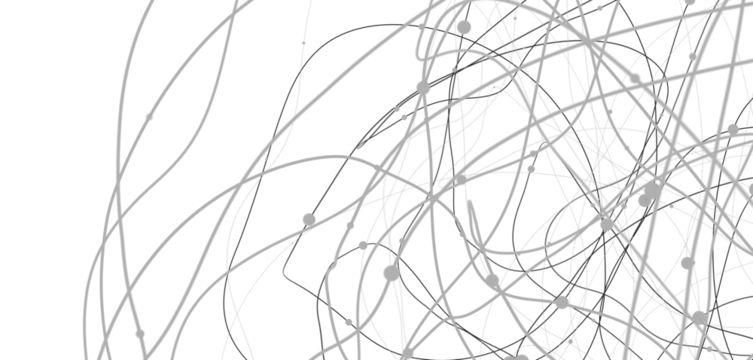 Concept of AI technology, Motion of digital data flow.