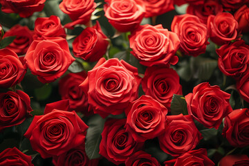 A beautiful arrangement of red roses , perfect for expressing love on Valentine's Day or any romantic occasion