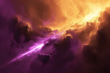 Fotobehang Abstract Nebula Mirage Design © Psykromia