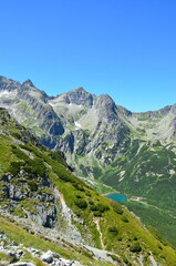 beautiful background of high Tatras, summer sunny weather