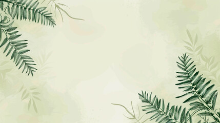 Sage and pine green colors vintage background vector presentation design with copy space