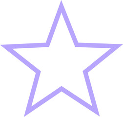 Star basic geometric shapes kids, colorful cute colorful line, flat icon, cartoon characters isolated on transparent background. Education and children game. Geometric primitives vector.