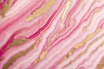 Abstract Background. Pink Gold Marble.