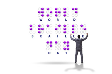Concept of world braille day