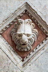 Ornament on the Battistero di San Giovanni Battista, Siena, Italy