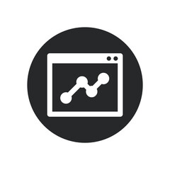 Graphics icon, black, line, vector