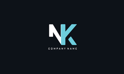 NK letter logo vector eps file